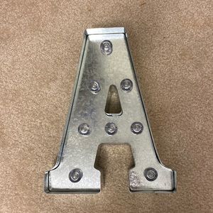 “A” light up sign